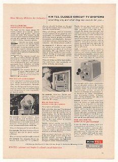 1961 Kin Tel Closed Circuit TV System Print Ad  