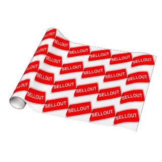 Label Sellout Gift Wrap Paper