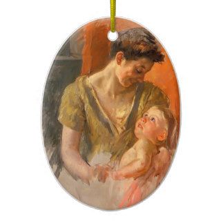 Mary Cassatt  Mother & Child Smiling at Each Other Ornaments
