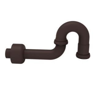 Brasstech 1 1/2 in. P Trap with Box Flange in Oil Rubbed Bronze 3013/10B