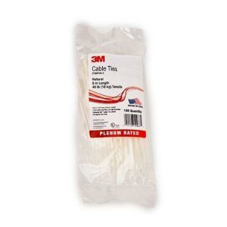 3M White Standard Cable Tie   5.8 in Length   0.14 in Wide   06225 [PRICE is per CABLE TIE]