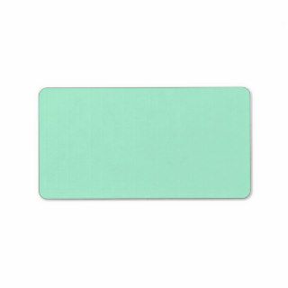 Plain solid color mint green background blank labels