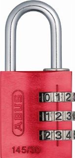 Abus 145/30 C 30mm Body 3 Dial Combination, Red   Combination Padlocks  