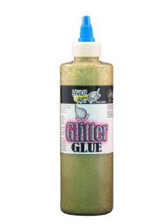 Handy Art by Rock Paint 146 162 Washable Glitter Glue 1, Gold, 8 Ounce