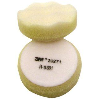3M Finesse it Buffing Pad 20271, Hook and Loop, 3 3/4" Diameter, White (Pack of 10) Hook And Loop Backing Pads