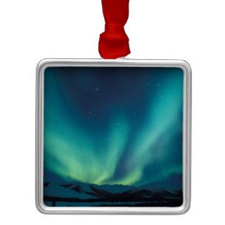 NA, USA, Alaska, Brooks Range, Curtains of green Christmas Ornaments