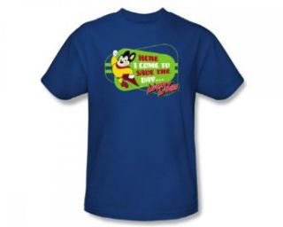 Mighty Mouse Here I Come To Save The Day Cartoon T Shirt Tee Movie And Tv Fan T Shirts Clothing