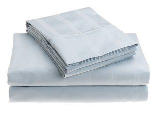 Touch of Paradise Palazzo 300 Thread Count 100% Cotton Dobby King Sheet Set, Blue   Pillowcase And Sheet Sets