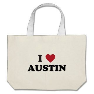 I Love Austin Canvas Bag