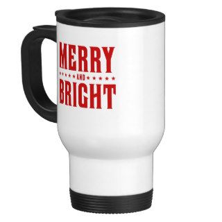 Merry and Bright Letterpress Style No. 507 Mugs