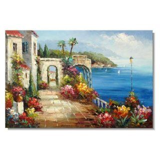 Mediterranean Italy France Tuscany Wine Art Painting 154 Oil Painting for Sale  