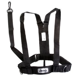 Jeep Black 2 in 1 Safety Harness Jeep Travel Safety