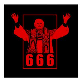 666 Pope Posters