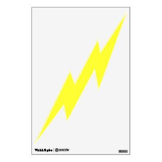 yellow lightning bolt room graphic