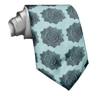 Mint and Forest Green Architectural Ornaments Tie