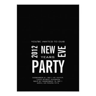 Modern New Years Eve Party Invitation