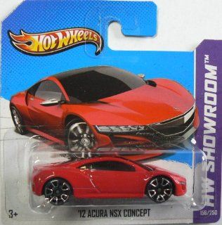 Hot Wheels HW Showroom 156/250 '12 Acura NSX Concept Red on Short Card Toys & Games
