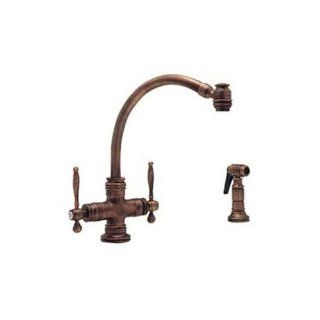 Blanco Closeout 157 086 AB Double Lever Kitchen Faucet with Sidespra Appliances