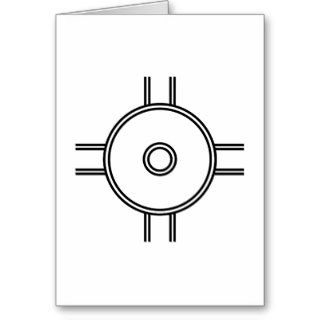native american symbol for Happiness copy Greeting Card