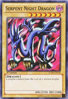 Yu Gi Oh   Serpent Night Dragon (LCJW EN139)   Legendary Collection 4 Joey's World   1st Edition   Common Toys & Games