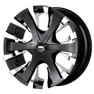 Baccarat Phang 2130 Black Wheel with Chrome Facet (22x9.5"/6x139.7mm) Automotive
