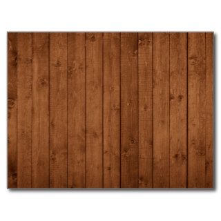 Rustic Barn Wall Made of Old Wooden Brown Planks Post Card