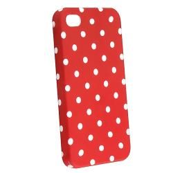 Red Dot Case/ Screen Protector for Apple iPhone 4S Eforcity Cases & Holders