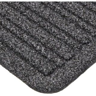 Notrax 161 Barrier Rib Entrance Mat, for Indoor Main Entranceways and Heavy Traffic Areas, 3' Width x 5' Length x 3/8" Thickness, Charcoal Black
