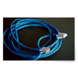 Blue Ethernet CAT5 Cable Stickers