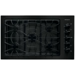 Frigidaire 36 in. Gas Cooktop in Black with 5 Burners FFGC3625LB