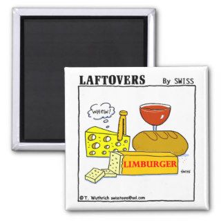 Funny Limburger Cheese Cartoon Fridge Magnet