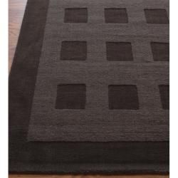 nuLOOM Handmade Neutrals and Textures Brown Shapes Wool Rug (5' x 8') Nuloom 5x8   6x9 Rugs
