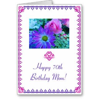 Mom's 70th Birthday Greeting Card