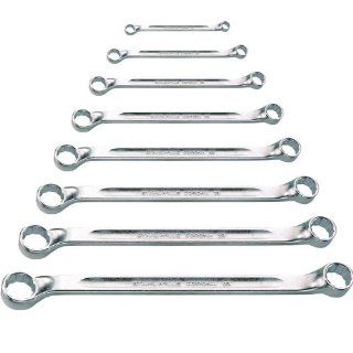 Stahlwille 23/8 Shallow Offset Double Ended Ring Spanner Set, 8Piece Metric Box Wrench Set Box End Wrenches