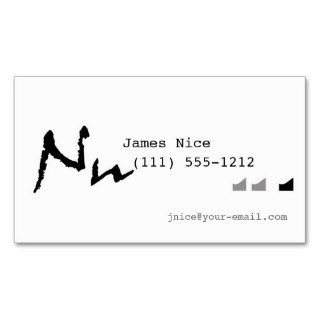Monogram Muse Business Card   letter N