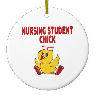 Nursing Student Chick Christmas Ornaments