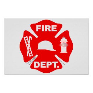 Fire Department Emblem   Poster