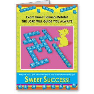 Sweet Success Greeting Card