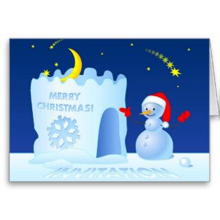 Christmas Party Invitation Greeting Card