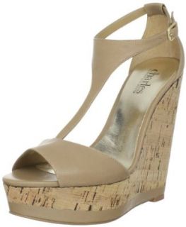 Charles by Charles David Women's Serpentine T Strap Sandal Shoes