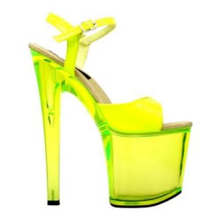 Women's Highest Heel Fantasy 101 Neon Yellow Patent Highest Heel Heels