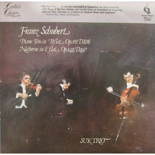 Franz Schubert Piano Trio in B Flat Major Op. 99, D.898/Nocturne in E Flat Op.148, D897   Suk Trio Franz Schubert, Jan Panenka, Josef Suk, Josef Chuchro Music