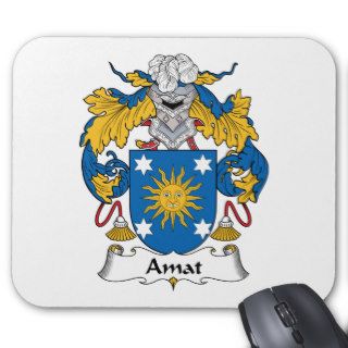 Amat Family Crest Mouse Pad