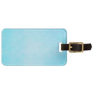 Teal Blue Light Watercolor Template Blank Bag Tag