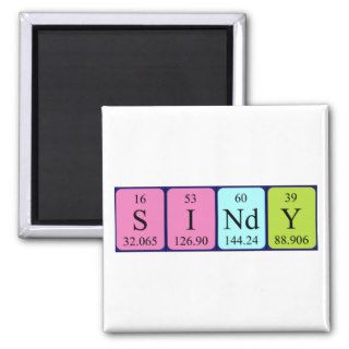Sindy periodic table name magnet