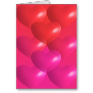 Bubble Hearts Greeting Cards