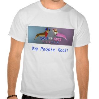Dog People Rock  T shirt