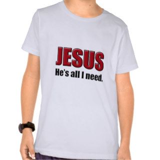 Jesus, He's All I Need Custom Christian Shirt