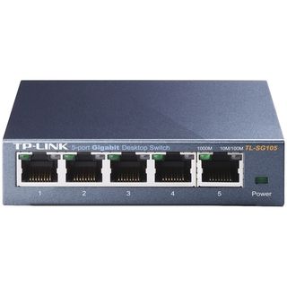 TP LINK TL SG105 5 Port 10/100/1000Mbps Desktop Gigabit Steel Cased S Racks, Mounts, & Servers