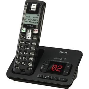 RCA DECT 6.0 Cordless Digital Phone with ITAD RCA 2102 1BKGA
